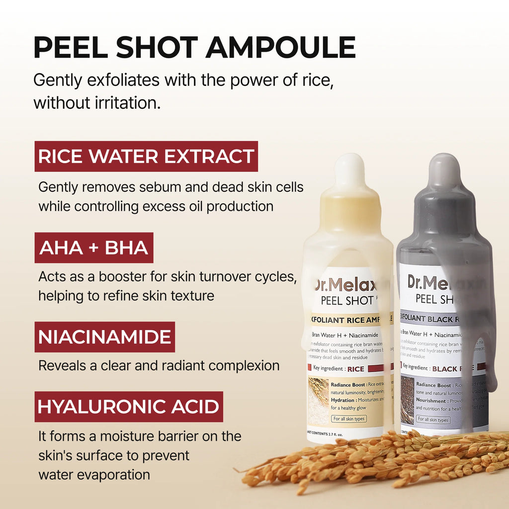 DR. MELAXIN DUO PeelShot Rice Line