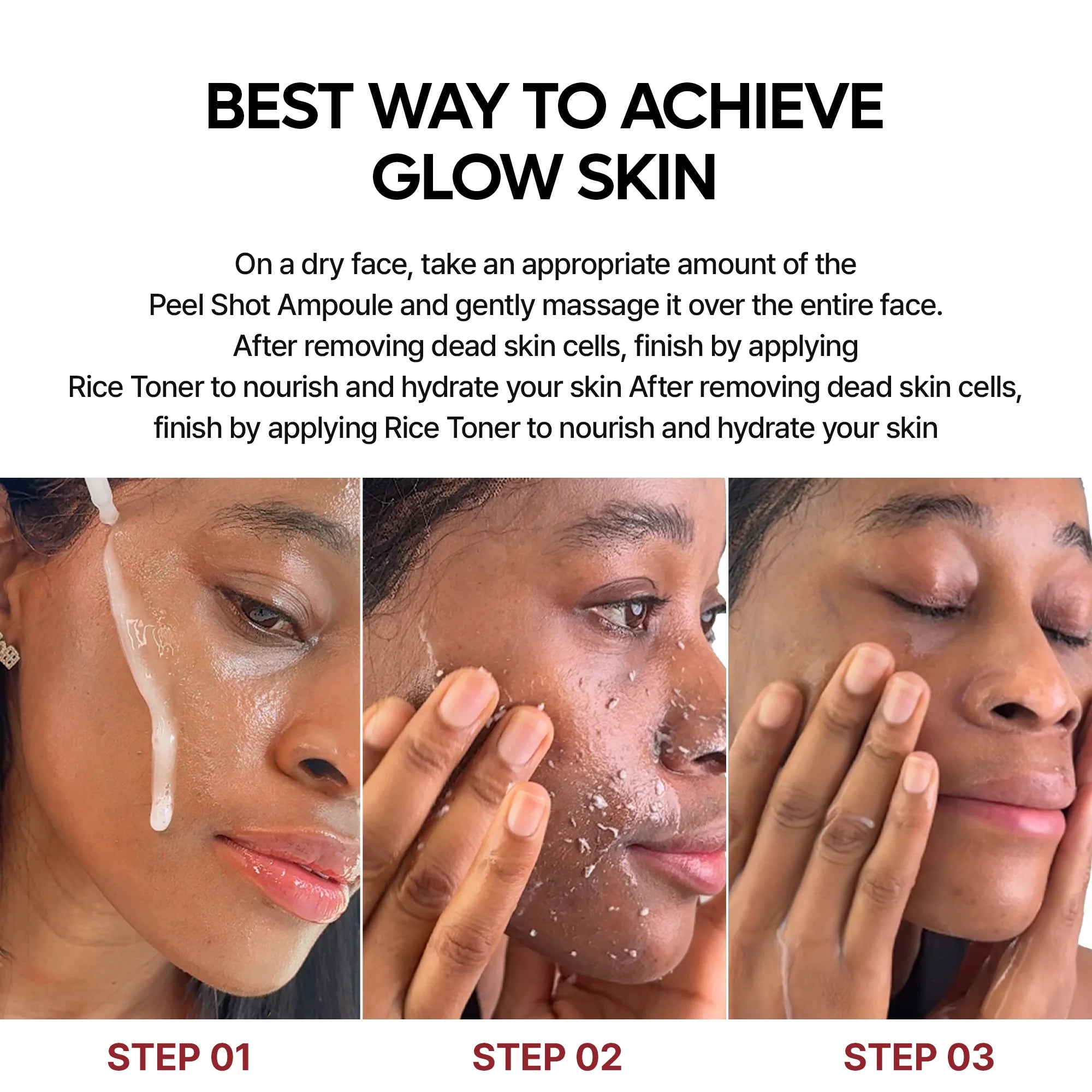 DR. MELAXIN  PeelShot Glow Black Rice Ampoule