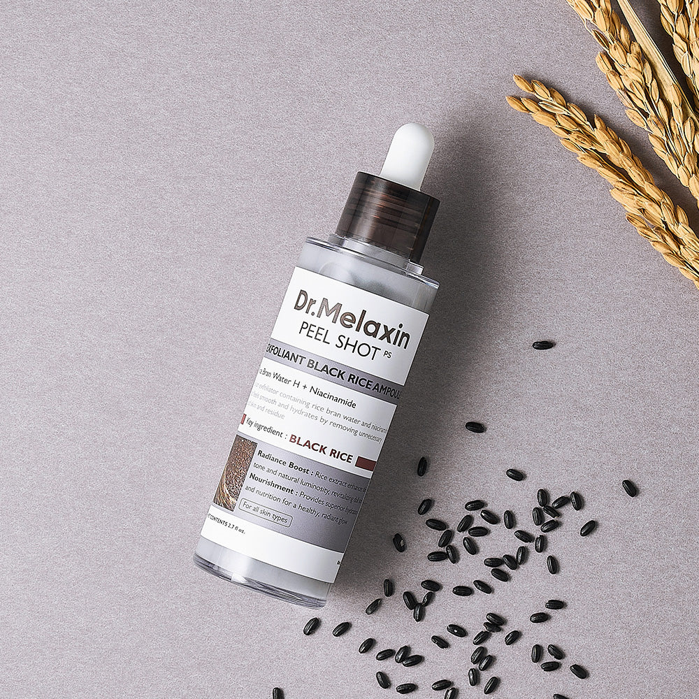 DR. MELAXIN  PeelShot Glow Black Rice Ampoule